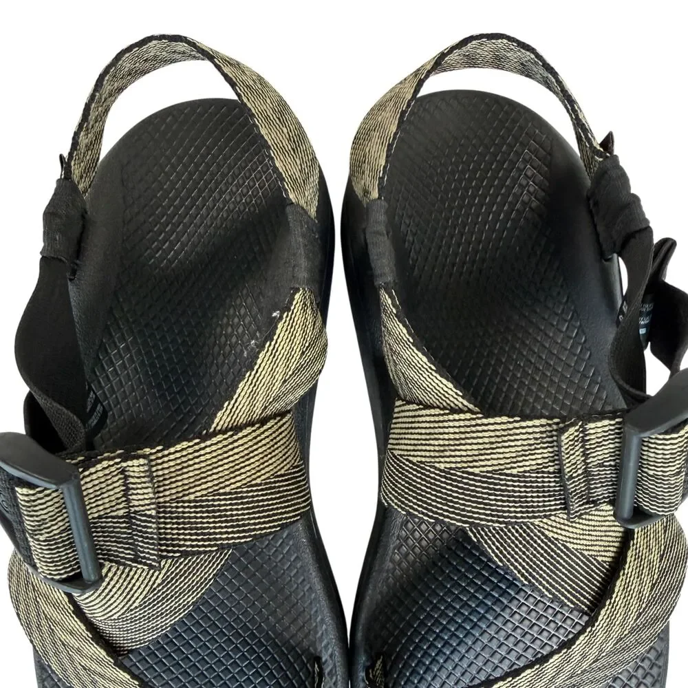 Chaco Mega Z/Cloud Men's Sport Hiking Sandals Odds Wide Black Tan Size 10